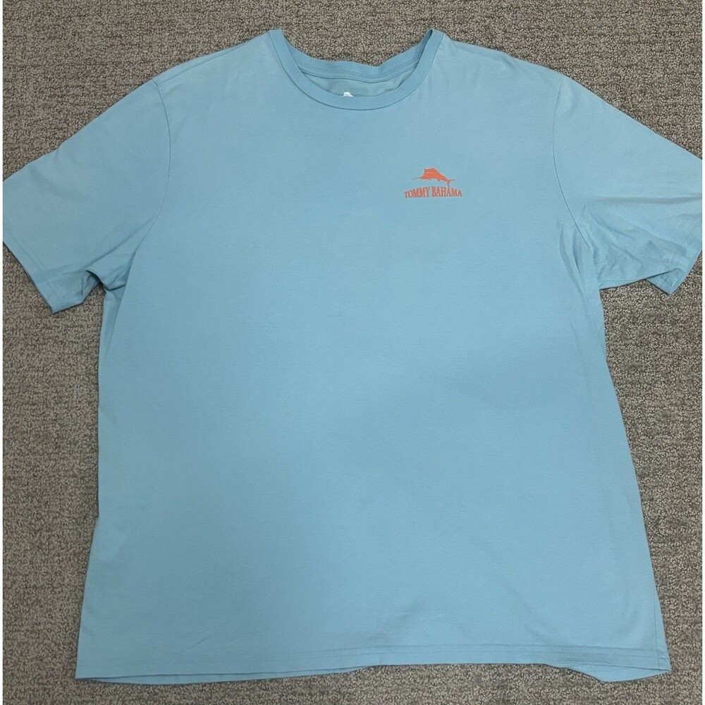 Tommy Bahama Men's Short Sleeve T-Shirt Crew Neck Size XL Color Teal